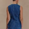 Abel Denim Shorts – Dark Blue