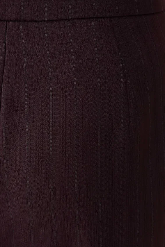 Agatha Straight Leg Suiting Pants – Plum Pinstripe Agatha Straight Leg Suiting Pants – Plum Pinstripe
