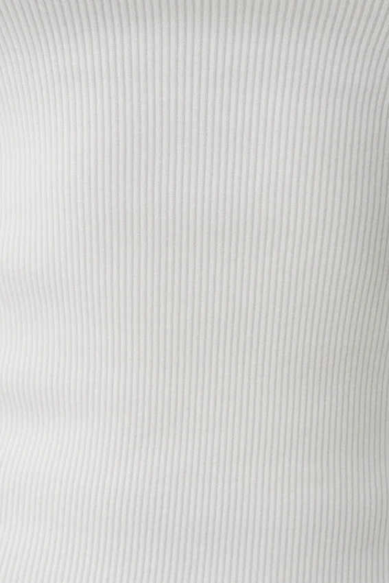 Aisling Ribbed Square Neck Sleeveless Top – Ivory Aisling Ribbed Square Neck Sleeveless Top – Ivory