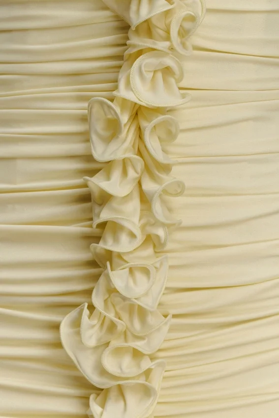 Alessandra Slinky Ruffle Maxi Dress – Lemon Alessandra Slinky Ruffle Maxi Dress – Lemon