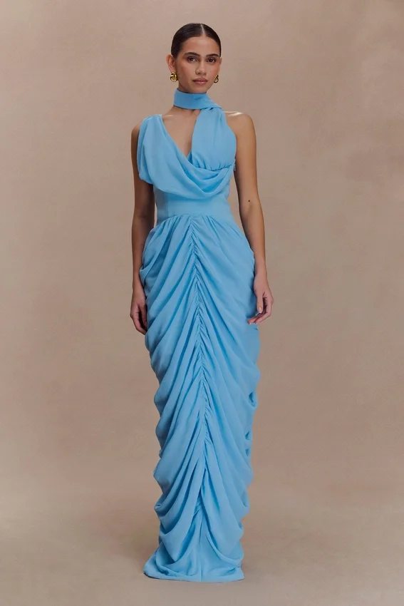 Alex Chiffon Maxi Dress – Blue Alex Chiffon Maxi Dress – Blue