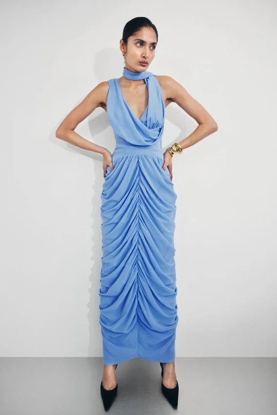 Alex Chiffon Maxi Dress – Blue Alex Chiffon Maxi Dress – Blue