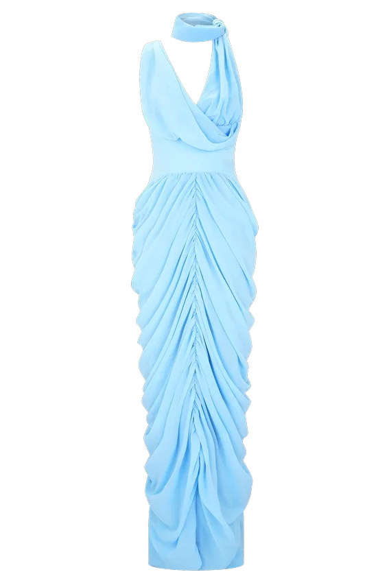 Alex Chiffon Maxi Dress – Blue Alex Chiffon Maxi Dress – Blue