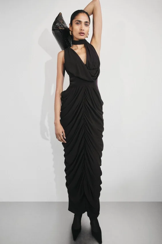 Alex Chiffon Maxi Dress – Cacao Brown Alex Chiffon Maxi Dress – Cacao Brown