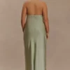 Alice Satin Halter Maxi Dress – Sage Alice Satin Halter Maxi Dress – Sage