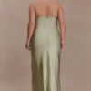 Alice Satin Halter Maxi Dress – Sage Alice Satin Halter Maxi Dress – Sage