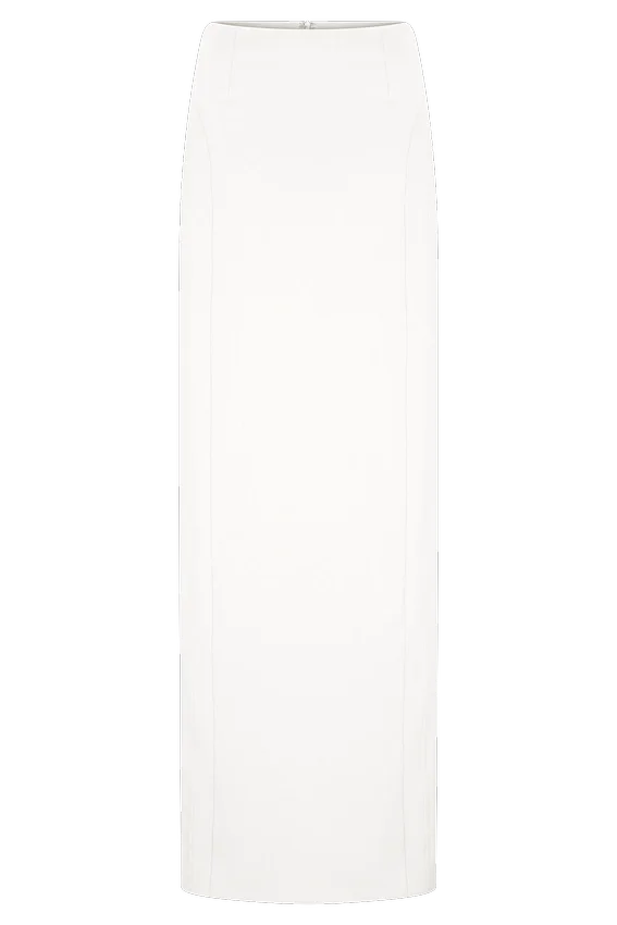 Alma High Waist Maxi Skirt – White Alma High Waist Maxi Skirt – White