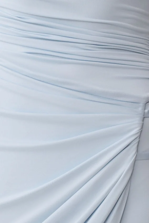 Alyn Off Shoulder Draped Maxi Dress – Pale Blue Alyn Off Shoulder Draped Maxi Dress – Pale Blue