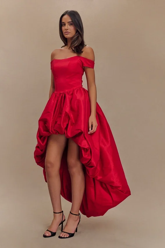 Amelia Bubble Maxi Dress – Ruby Red Amelia Bubble Maxi Dress – Ruby Red