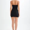 Amelita Suiting Halter Mini Dress – Black Amelita Suiting Halter Mini Dress – Black