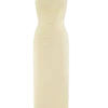 Anastasia One Shoulder Modal Midi Dress – Pale Lemon