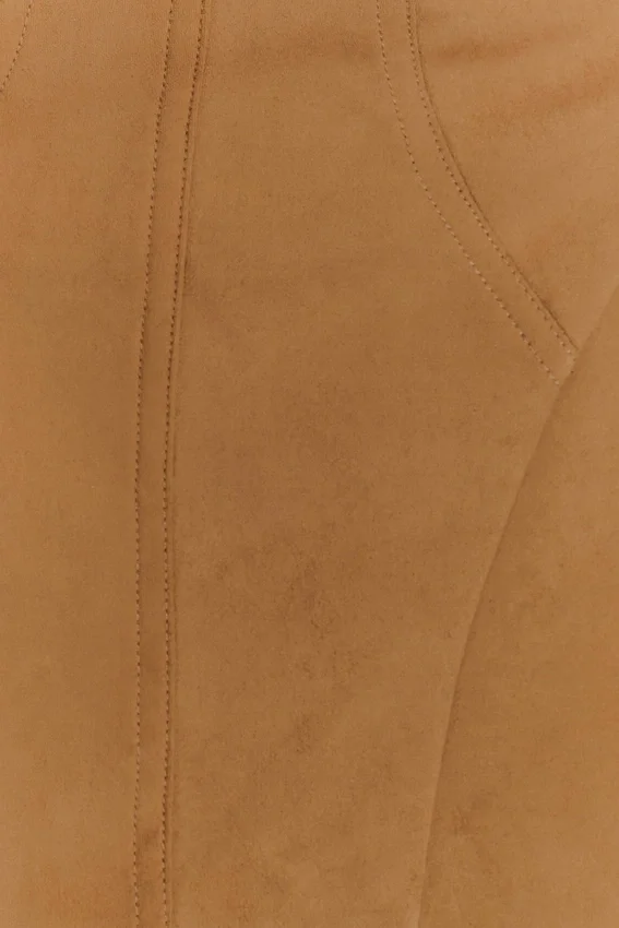 Andy Faux Suede Mini Dress – Camel Andy Faux Suede Mini Dress – Camel