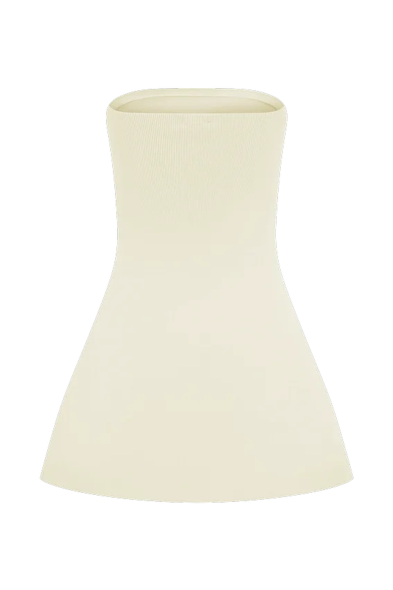Anette Bandage Knit Strapless Top – Ivory Anette Bandage Knit Strapless Top – Ivory