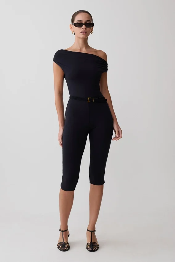 Anh One Shoulder Modal Jumpsuit – Black Anh One Shoulder Modal Jumpsuit – Black