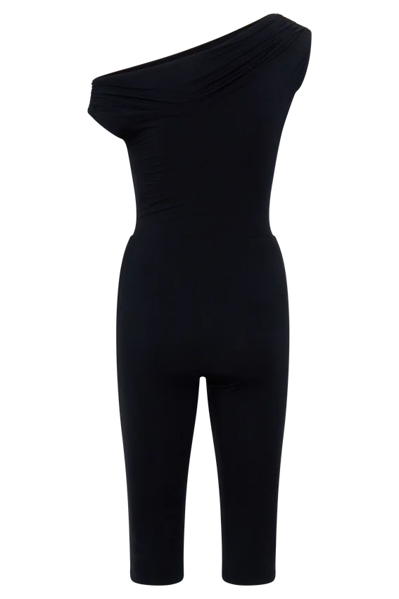 Anh One Shoulder Modal Jumpsuit – Black Anh One Shoulder Modal Jumpsuit – Black