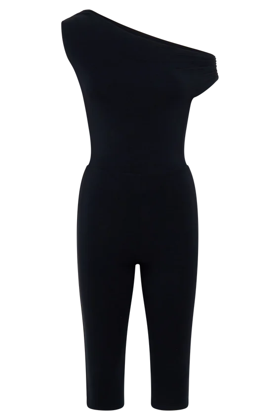 Anh One Shoulder Modal Jumpsuit – Black Anh One Shoulder Modal Jumpsuit – Black