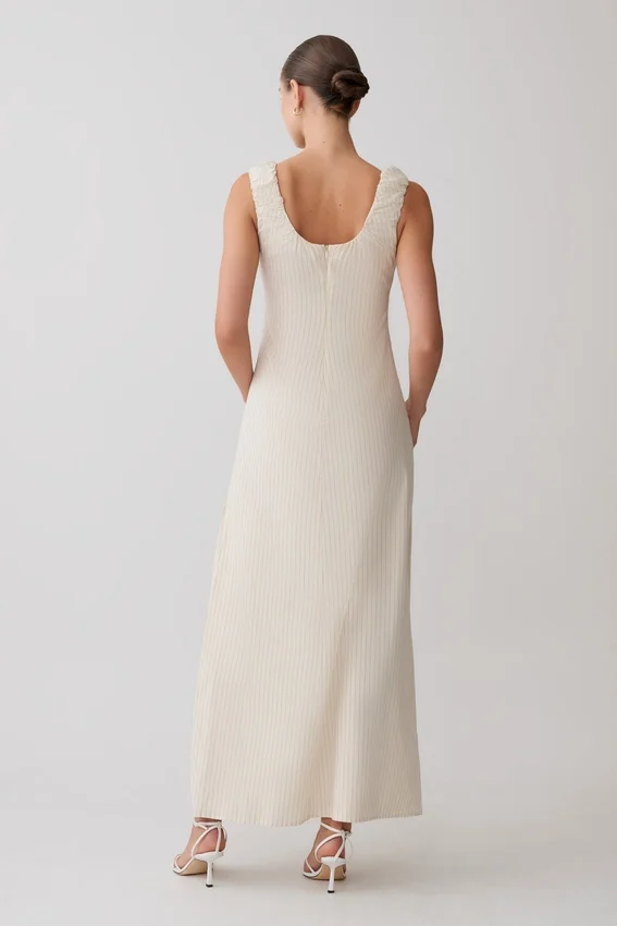Anisa Scoop Neck Maxi Dress – Stripe Anisa Scoop Neck Maxi Dress – Stripe