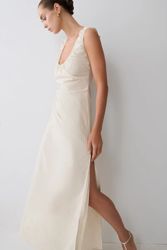 Anisa Scoop Neck Maxi Dress – Stripe Anisa Scoop Neck Maxi Dress – Stripe