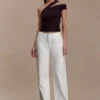 Anna One Shoulder Modal Top – Cacao Brown