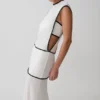 Aris Sleeveless Sheer Maxi Dress – Black/White