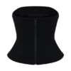 Arla Button Up Corset Top – Black