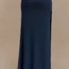 Arna Mesh Maxi Skirt – Midnight Blue