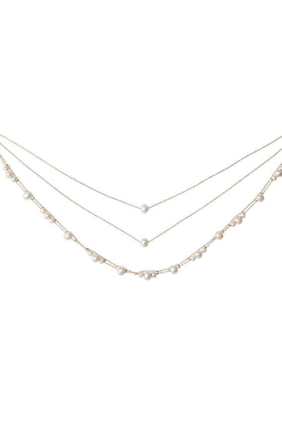 Aryanne Layered Pearl Choker – Pearl Aryanne Layered Pearl Choker – Pearl