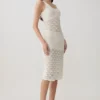 Atlantis Crochet Knit Top – White