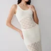 Atlantis Crochet Knit Top – White