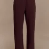August Straight Leg Jogger – Chocolate