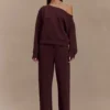 August Straight Leg Jogger – Chocolate