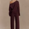 August Straight Leg Jogger – Chocolate