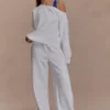 August Straight Leg Jogger – Ivory