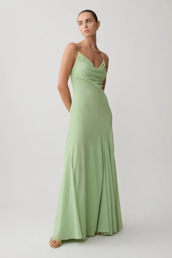 Aurelia Chiffon Maxi Dress – Sage Aurelia Chiffon Maxi Dress – Sage