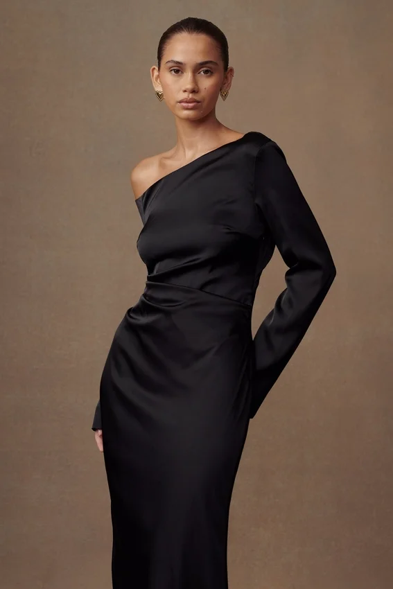 Avery Long Sleeve Maxi Dress – Black Avery Long Sleeve Maxi Dress – Black