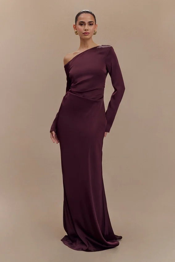 Avery Long Sleeve Maxi Dress – Plum Avery Long Sleeve Maxi Dress – Plum
