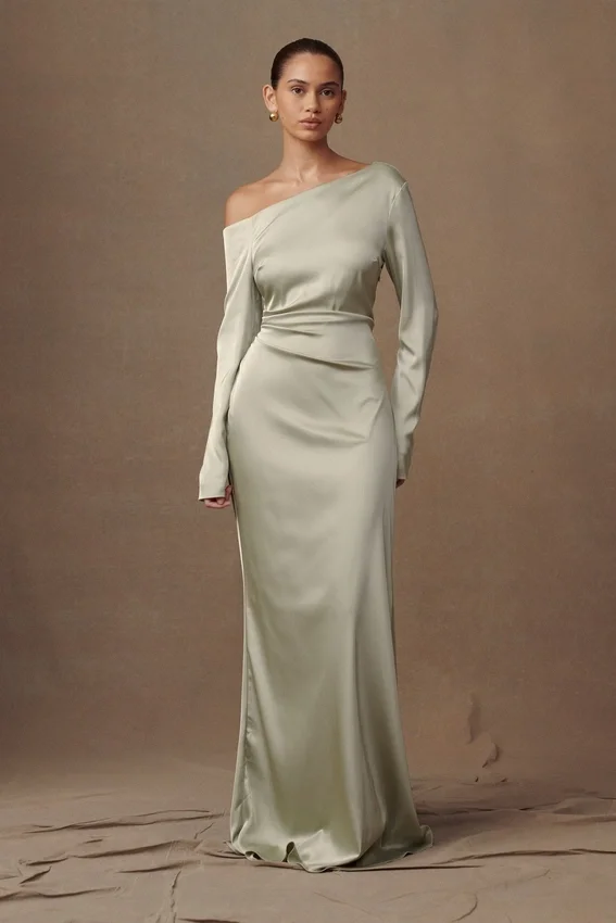 Avery Long Sleeve Maxi Dress – Sage Avery Long Sleeve Maxi Dress – Sage