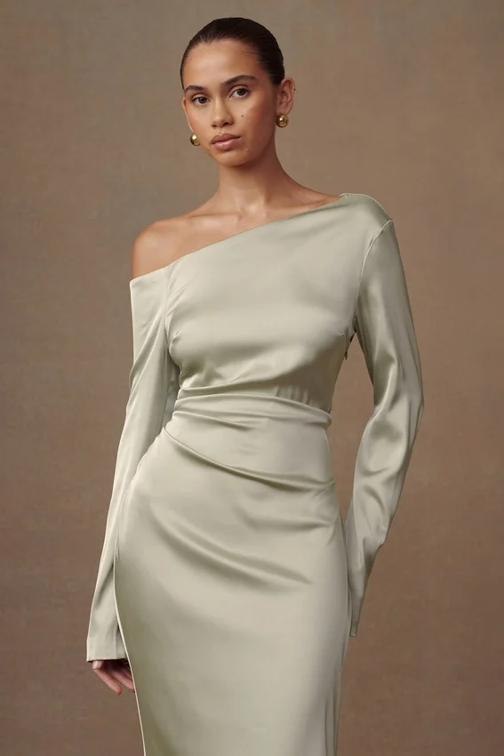 Avery Long Sleeve Maxi Dress – Sage Avery Long Sleeve Maxi Dress – Sage
