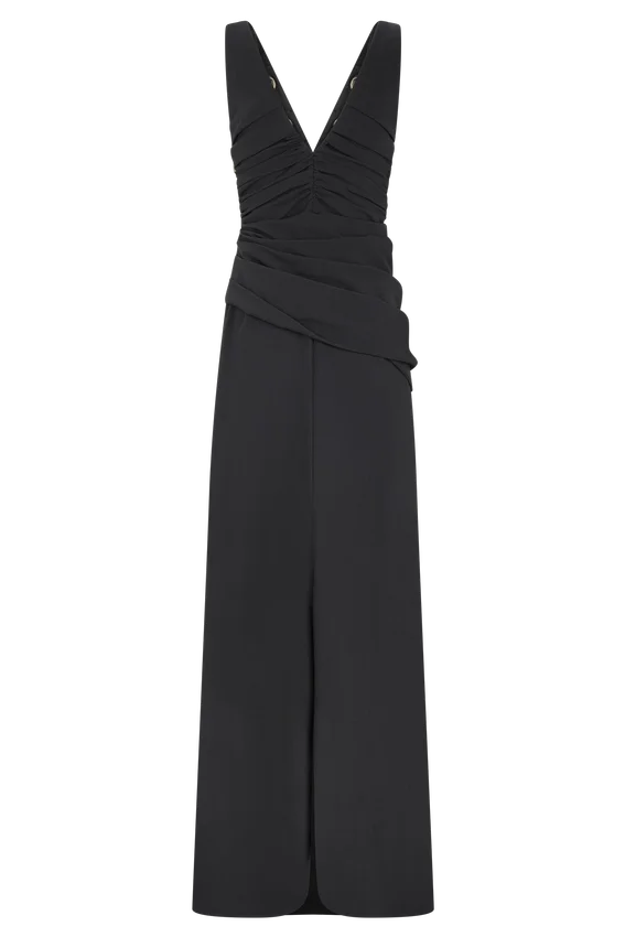 Axton Low Neck Maxi Dress – Black Axton Low Neck Maxi Dress – Black