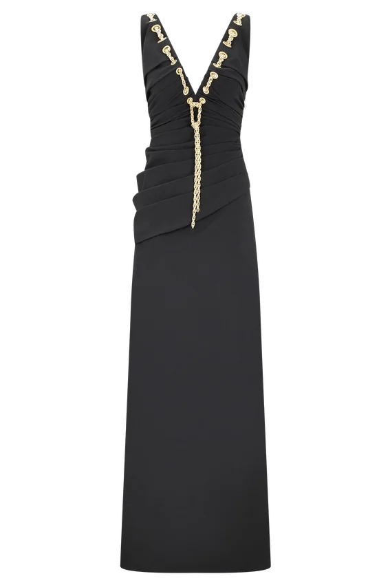 Axton Low Neck Maxi Dress – Black Axton Low Neck Maxi Dress – Black