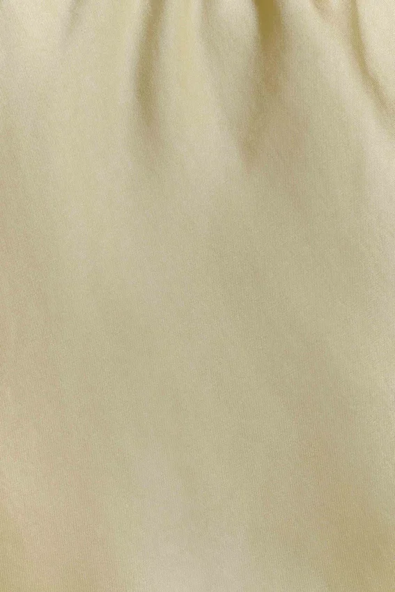 Bella Satin Halter Maxi Dress – Lemon Bella Satin Halter Maxi Dress – Lemon