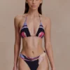 Brianna Cheeky Cut Bikini Bottom – Multi Fluid Reverie Print