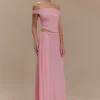 Arna Mesh Maxi Skirt – Candy Pink