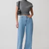 Caitlin Mid Rise Denim Jeans – Classic Blue