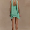 Caprice Halter Knit Mini Dress – Lagoon