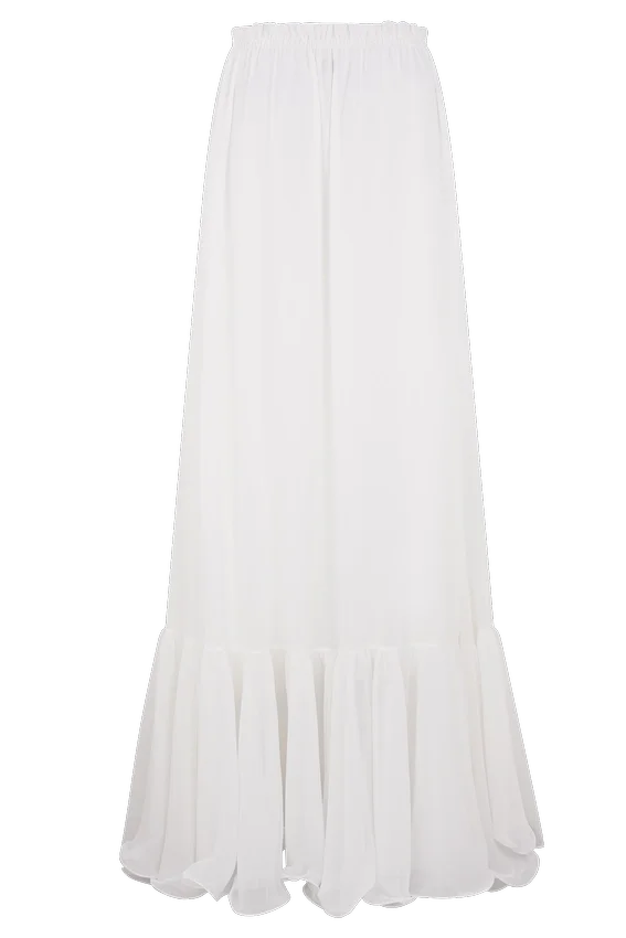 Carlie Chiffon Maxi Skirt – Ivory Carlie Chiffon Maxi Skirt – Ivory