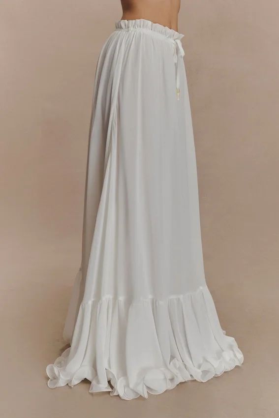 Carlie Chiffon Maxi Skirt – Ivory Carlie Chiffon Maxi Skirt – Ivory