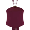 Celina Chiffon Halter Top With Hardware – Cherry Red
