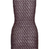 Cherly Knit Crochet Mini Dress – Chocolate