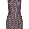 Cherly Knit Crochet Mini Dress – Chocolate